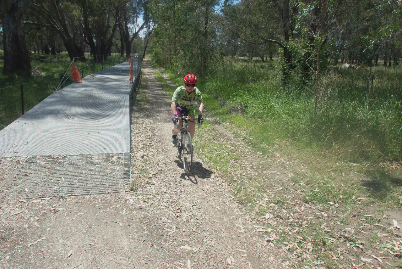 Danielle near the Kiewa River