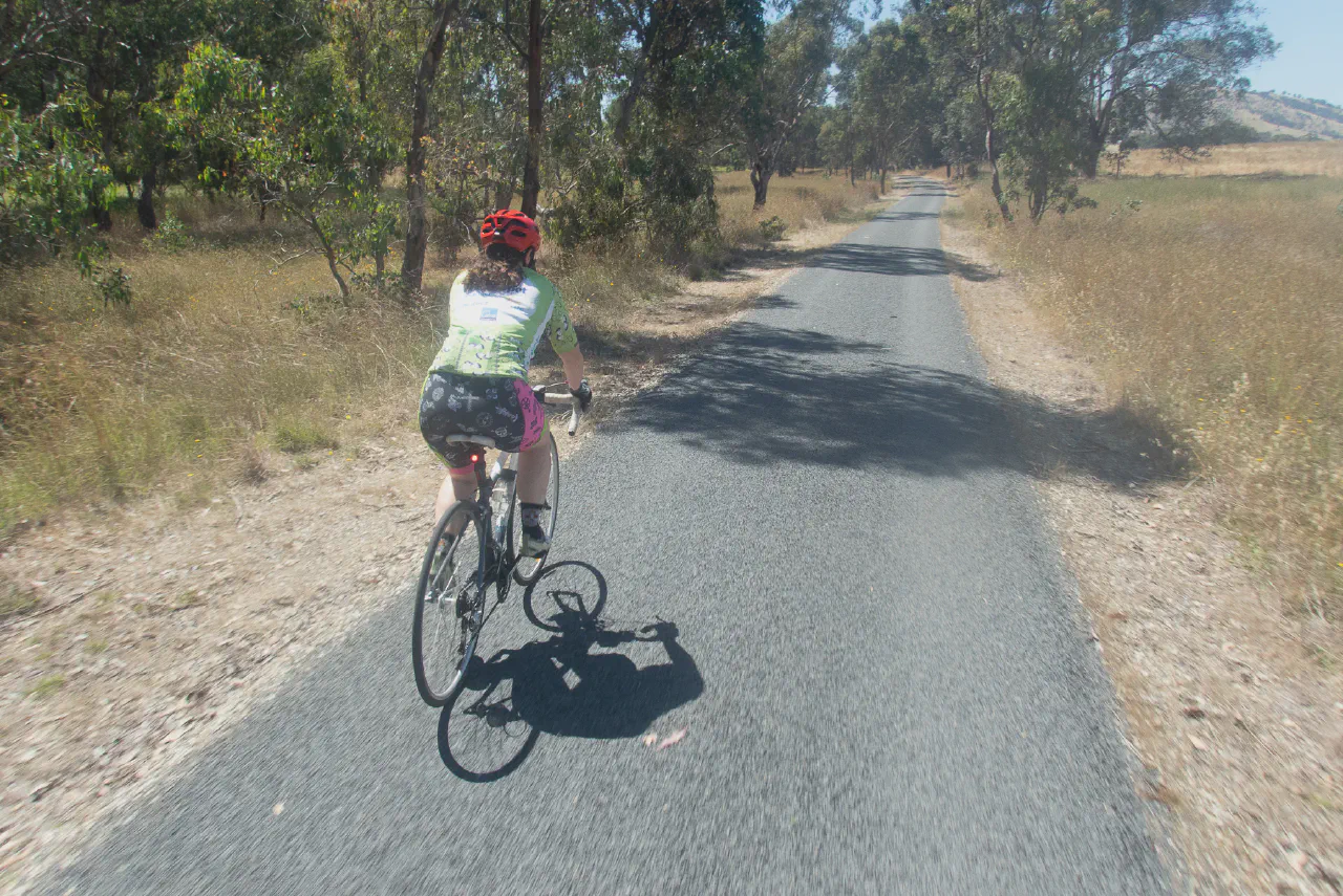 Danielle on the High Country Rail Trail