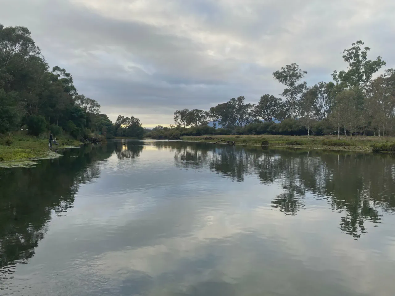 Fishing at Gilmore’s Bridge at Thornton