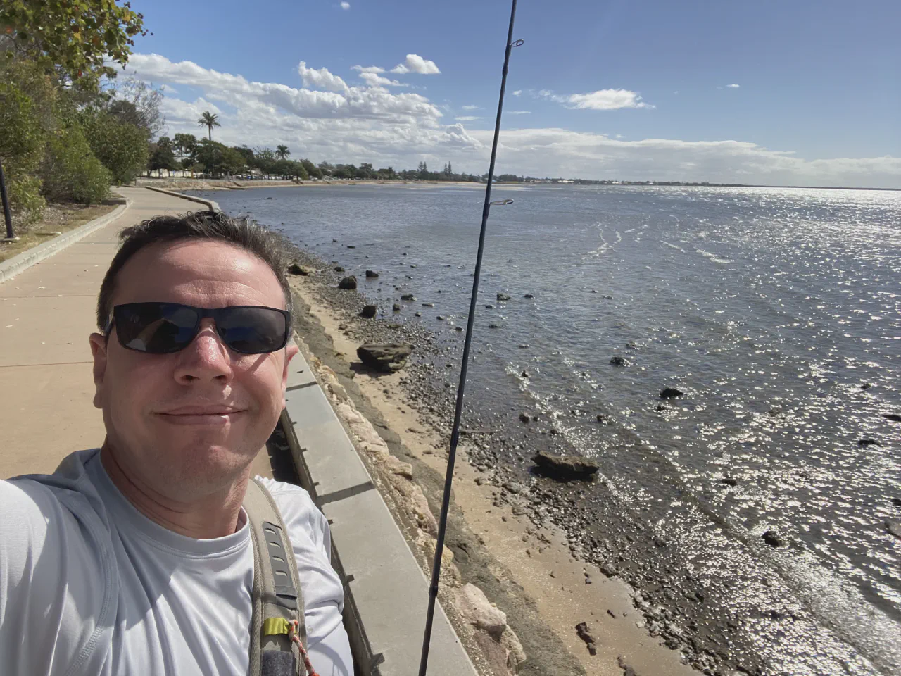 Selfie on Shorncliffe Beach