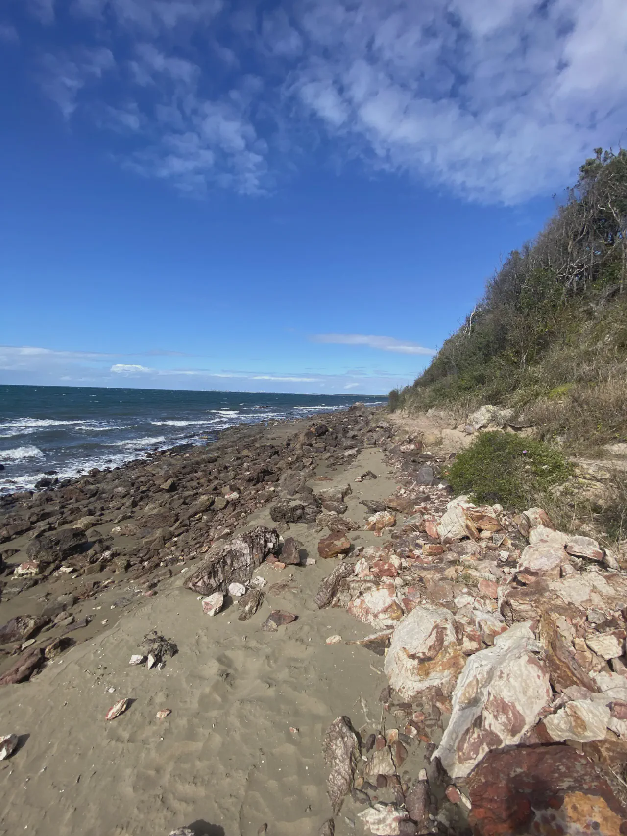 Walking around the point at Shorncliffe