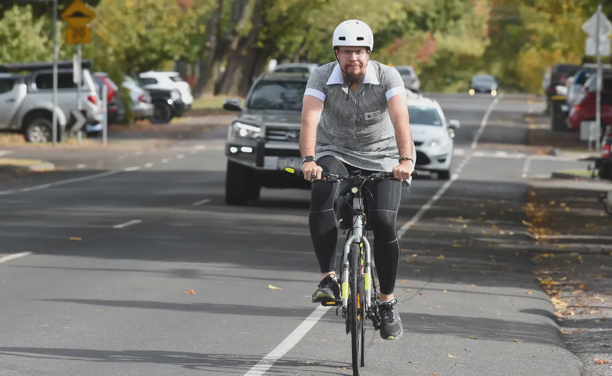 Prologue — Media coverage in “The Courier”: Ballarat father of two preparing for ride of a lifetime...in a dress!