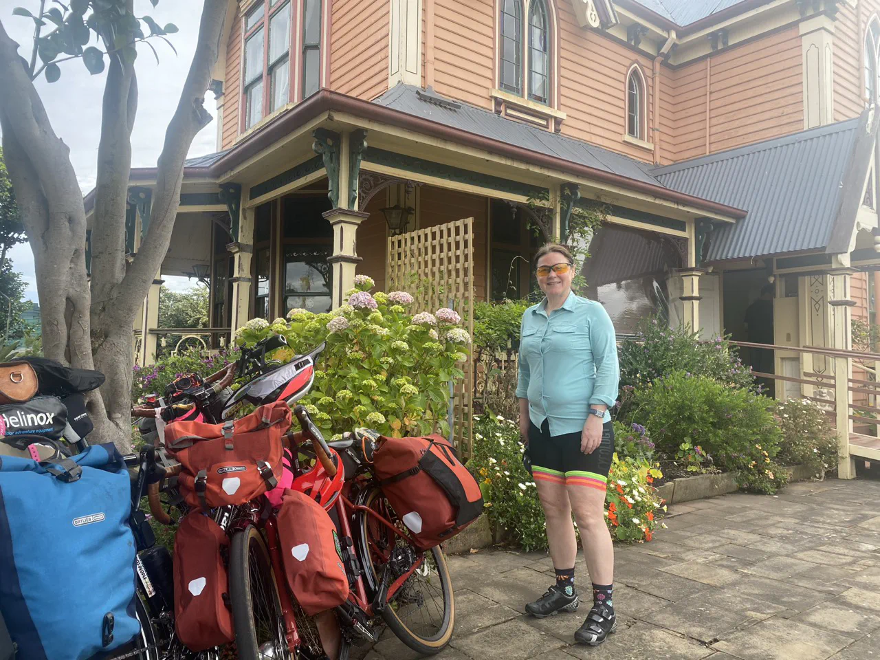 Danielle and the bikes at The Gingerbread House Miss Jacqueline’s