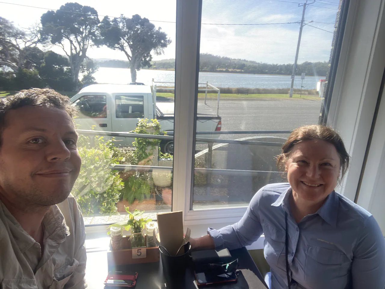 Danielle and I at the Paperbark Café